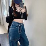  Quần Jeans Nữ Phá Cách Q8019 