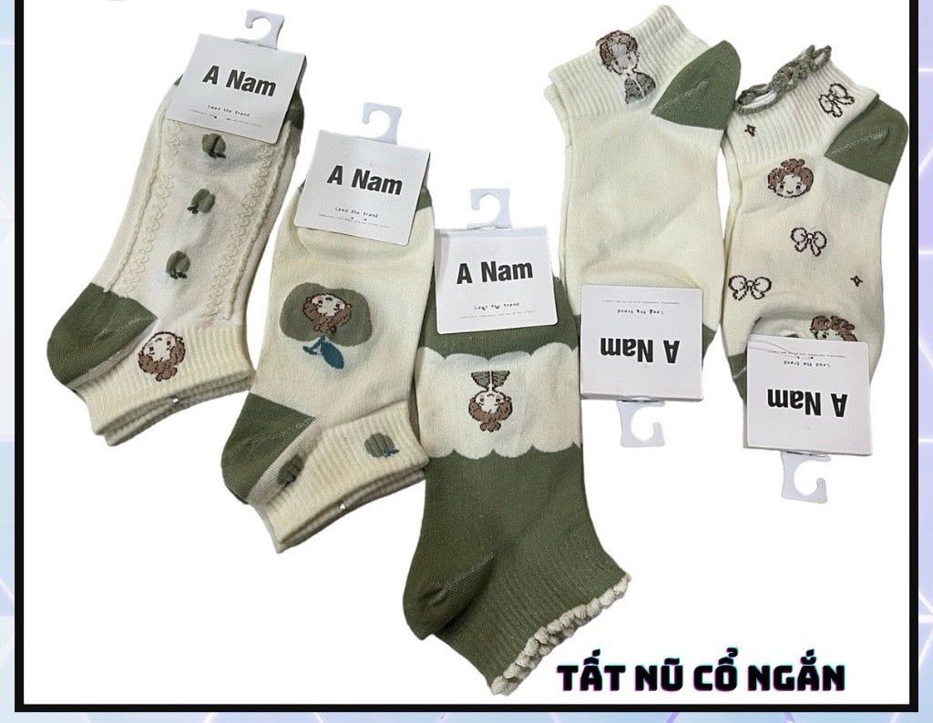  Tất Vớ Thể Thao nữ Cổ Ngắn 