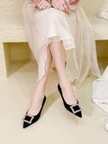  Giày Cao Gót Phối Đá  502 