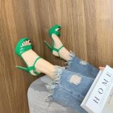  Giày Sandal Cao Gót Đế Đúp 11 Phân 612-10 