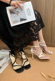  Giày Sandal Cao Gót 3-316 