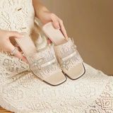  Dép Cao Gót 5-6 Phân đính đá cao cấp 61-019 