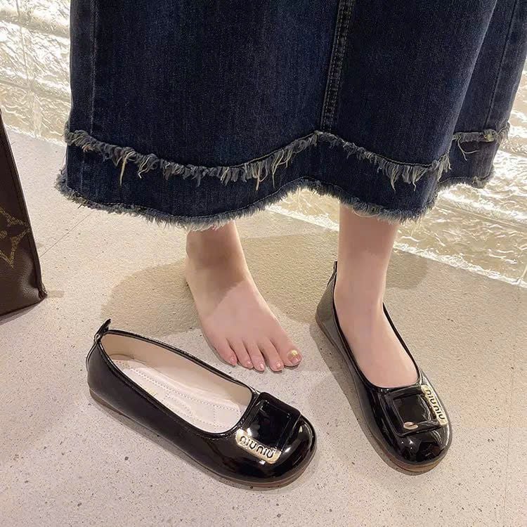  Giày Búp Bê da Bóng cao cấp 1885 