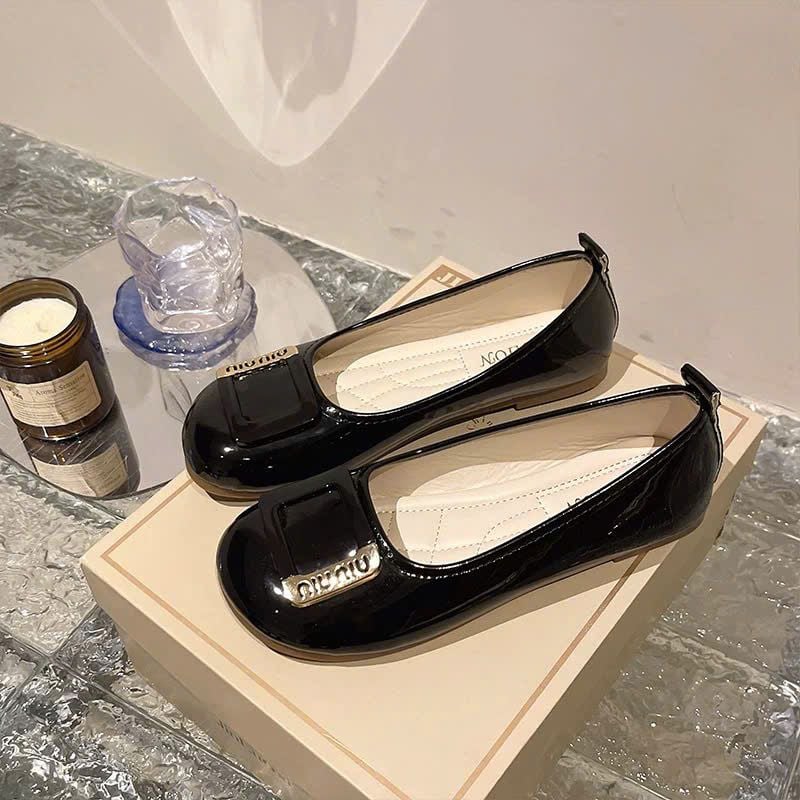  Giày Búp Bê da Bóng cao cấp 1885 