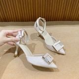  Giày Cao Gót 6 Phân Da Bóng Cao Cấp 9106-1 