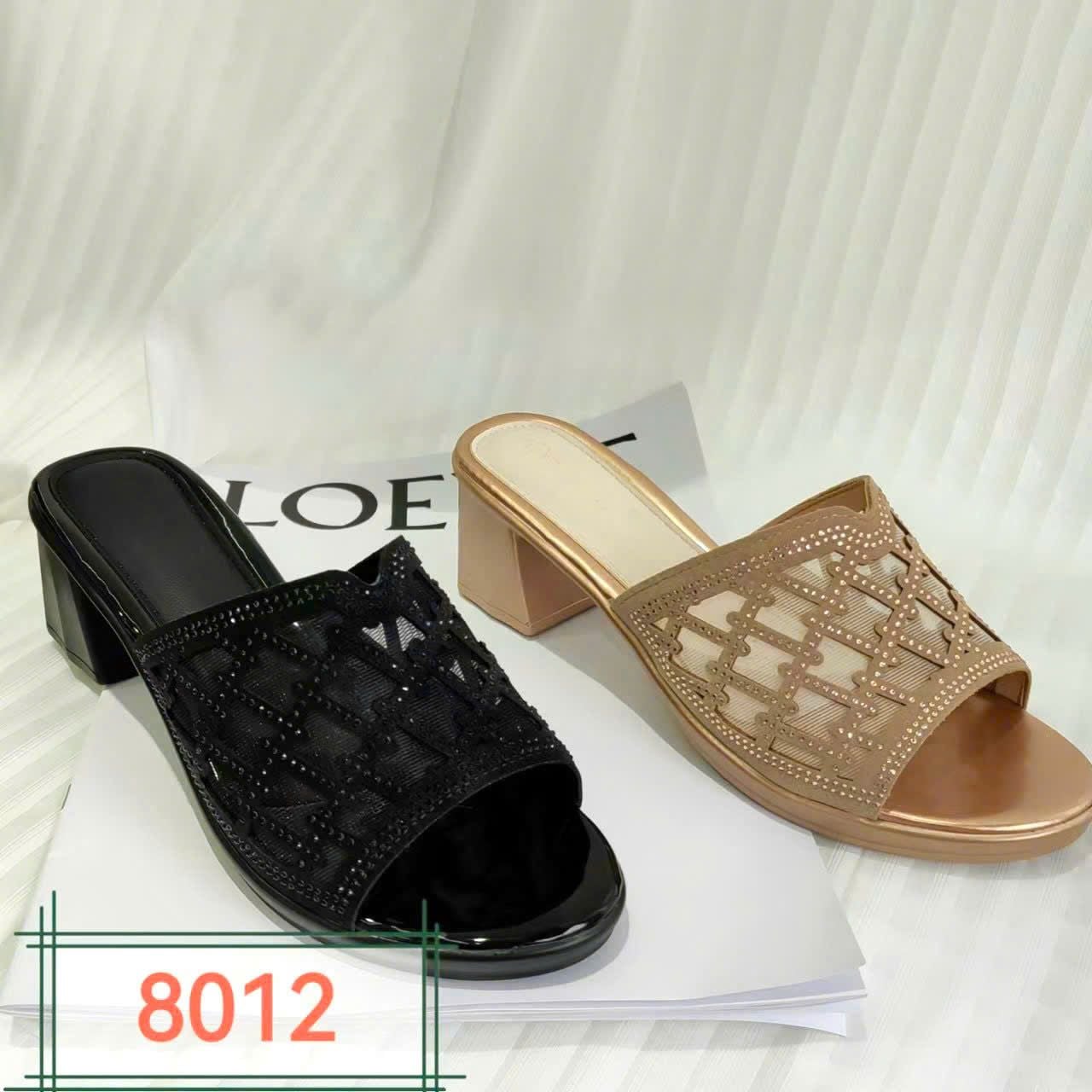  Dép Nữ trung Niên 5 phân phối Lưới Đính Đá Cao Cấp 8010-1 