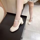  Giày Cao Gót Nữ Gót Vuông 5 Phân Cao Cấp 23151 