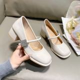  Giày Cao Gót 5 Phân Da Bóng Cao Cấp 669-17 