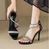  Giày Sandal Cao Gót Đế Đúp 10 Phân Cao Cấp 1122 