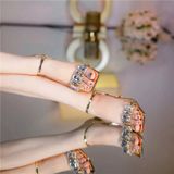  Giày Sandal Cao Gót 8,5 Phân  Đính Đá sang Trọng C5507-1 