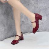  Giày Cao Gót Da Bóng Cao Cấp 5 Phân VNP24 