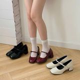  Giày Cao Gót Da Bóng Cao Cấp 5 Phân VNP24 