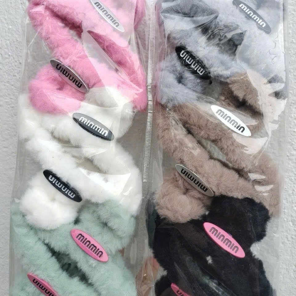  Kẹp Tóc Càng Cua Lông Nhung Siêu Mịn Phối Charm Phong Cách Hàn Quốc KT05 