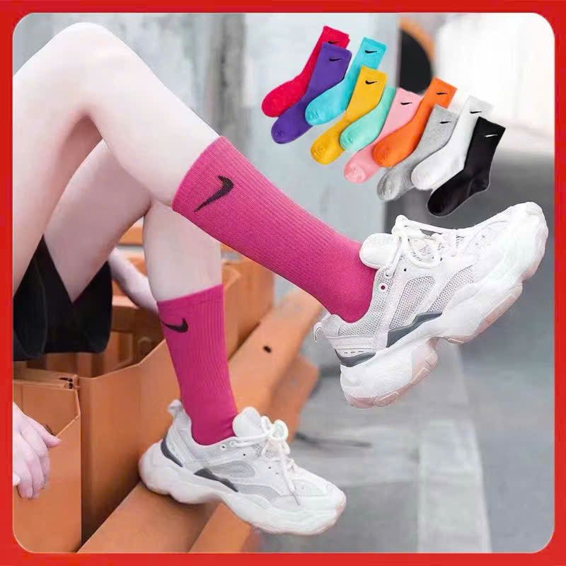  Tất Vớ Nữ Thể Thao Cổ Cao Nhiều Màu TN-16 