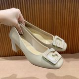  Giày Cao Gót 6 phân Da lì Cao Cấp 767-16 