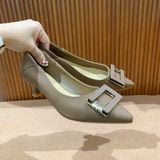  Giày Cao Gót 4 phân da lì Cao Cấp 2083-35 