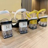  Giày Sandal Cao Gót 7 Phân  Da  Bóng  cao  cấp  220-100 