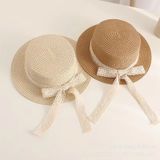  Mũ cói vành rộng phối nơ chống nắng cho bé - TÓC - MUCOI-15 