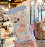  Túi chống nước, túi khí nổi có kim tuyến lấp lánh bảo vệ màn hình điện thoại khi đi mưa, đi bơi 11,5*21cm  tóc - PHAO-12 