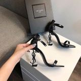  Giày Sandal cao Gót Quai Mảnh Da Bóng Cao Cấp 6689-1 