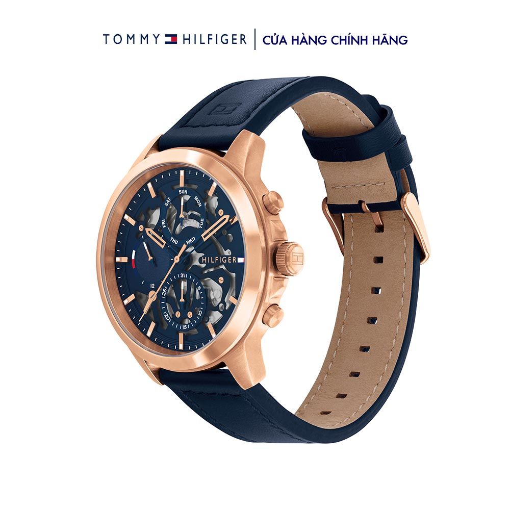 Reloj Tommy Hilfiger Henry Hombre Azul y Rosado Multifunción 1710475