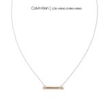  Dây chuyền Calvin Klein Nữ màu Bạc - Vàng hồng SS22 - Elongated Linear CK 35000014 