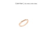  Nhẫn Nữ Calvin Klein màu Vàng hồng - Faceted 35000189D 