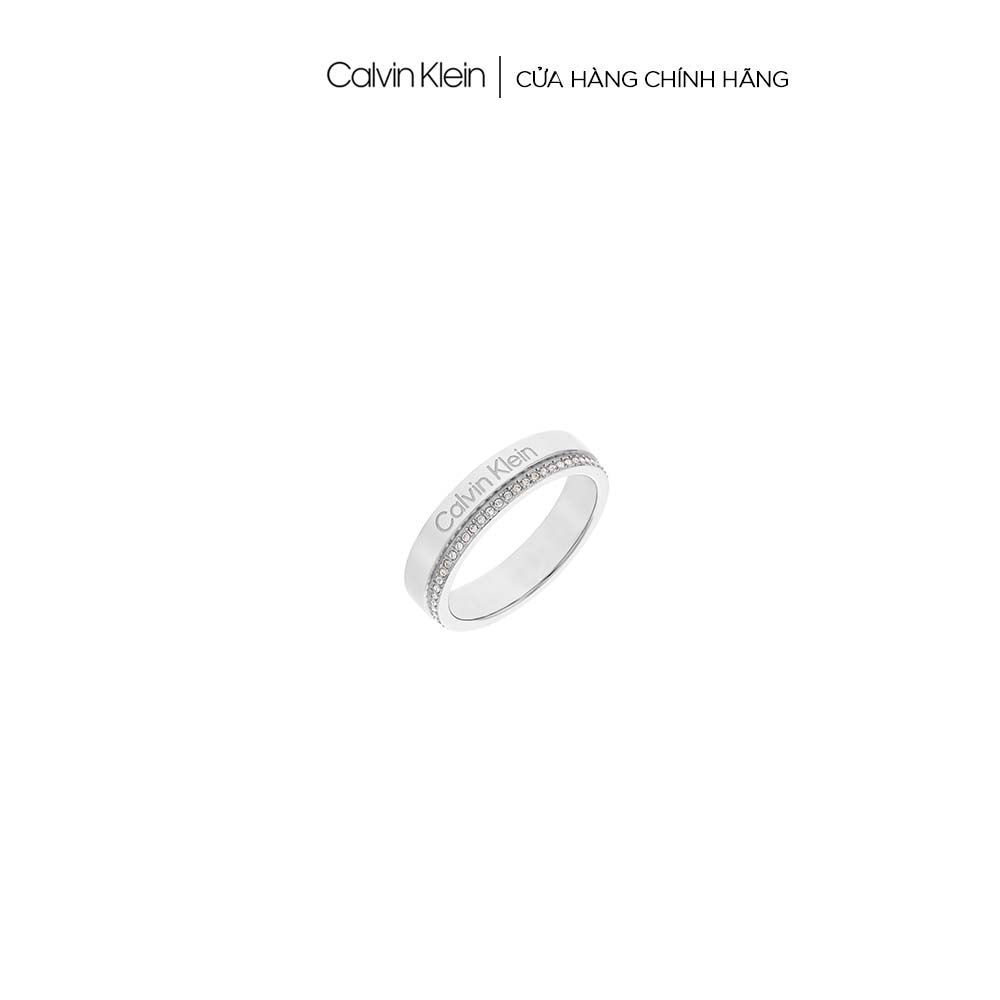  Nhẫn Nữ Calvin Klein màu Bạc - Minimal Linear 35000200C 