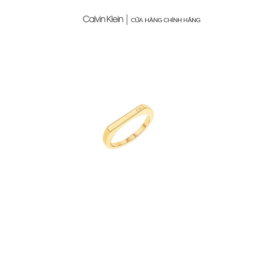  Nhẫn Nữ Calvin Klein màu Vàng - Faceted 35000188B 