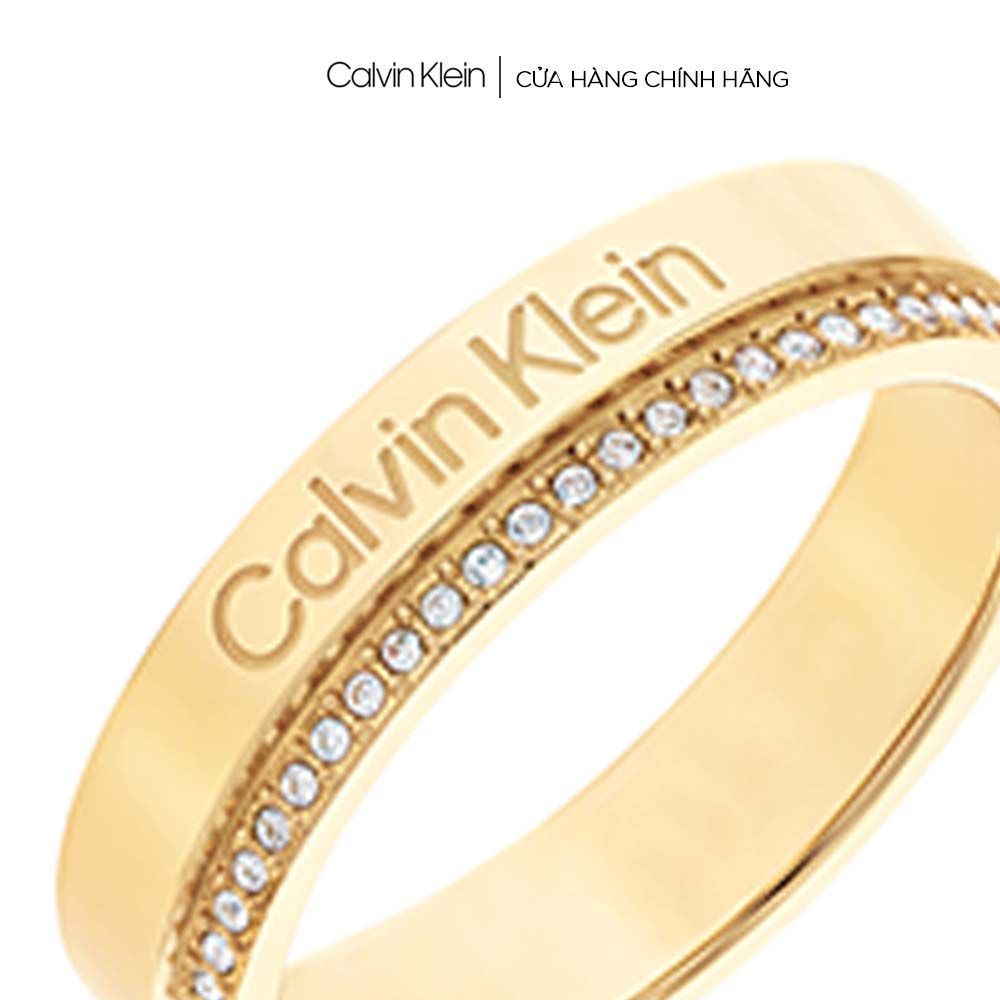  Nhẫn Nữ Calvin Klein màu Vàng - Minimal Linear 35000201D 