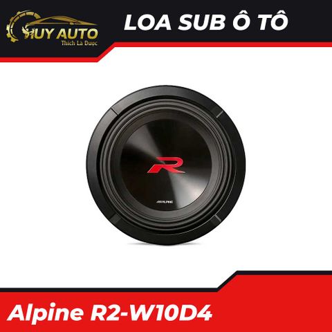 Loa Sub Hơi Siêu Trầm Ô Tô Alpine R2-W10D4 10/12 INCH (4Ω+4Ω)