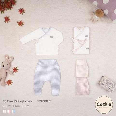 Bộ Caro Cài Chéo Cookie 0-3M