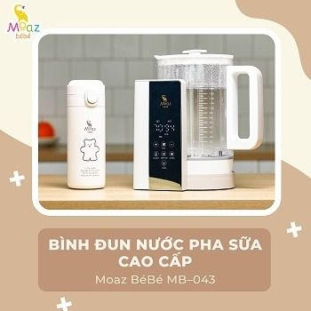 Bình Đun Nước Pha Sữa Cao Cấp Moaz Bébé MB-043