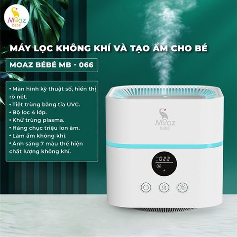 Máy Lọc Không Khí Và Tạo Ẩm Moaz Bébé Mb-066