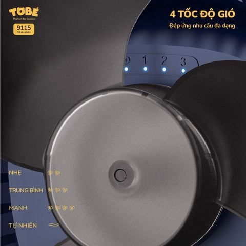 Quạt Tích Điện Tobé 10.000 mAh