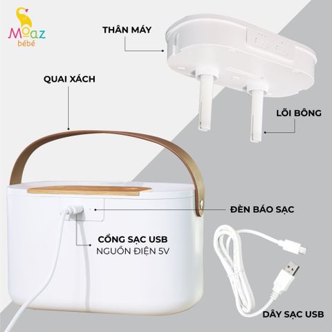 Máy Phun Sương Tạo Ẩm Moaz Bébé Mb-065