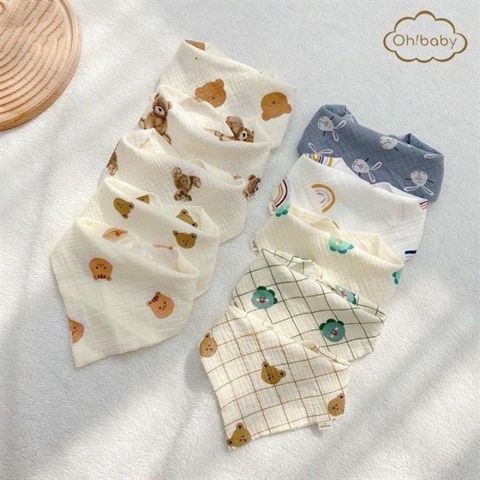 Set 5 Yếm Muslin Morry