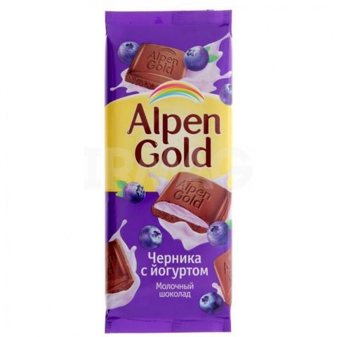 Socola Thanh Alpen Việt Quất Sữa Chua 85G Của Nga