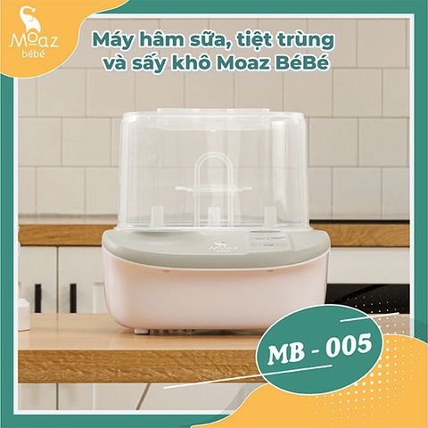 Máy Tiệt Trùng Sấy Khô Và Hâm Sữa Đa Năng Moaz Bébé Mb-005