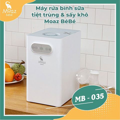 Máy Rửa Bình Sữa, Tiệt Trùng Và Sấy Khô Moaz Bébé Mb-035