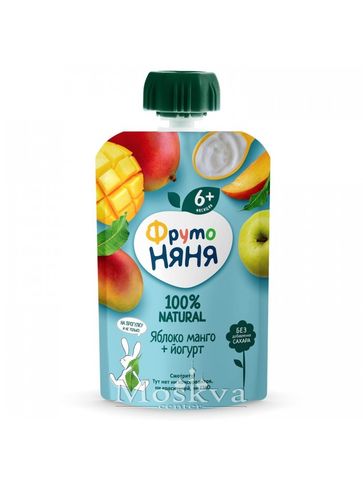 Hoa Quả Nghiền Fruto Sữa Chua Táo Xoài 90G Dành Cho Trẻ Từ 6 Tháng Tuổi