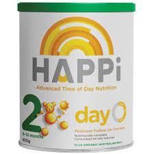 Sữa Happi Day Infant Formula ngày và đêm 600gr - Úc