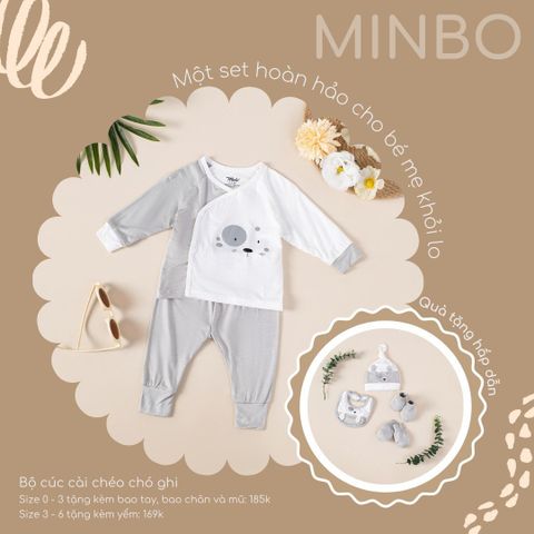 Bộ Cài Lệch Minbo Chó Ghi