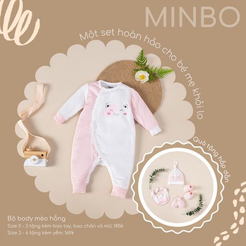 Bộ Body Minbo Mèo Hồng