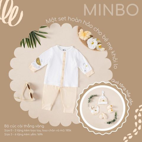 Bộ Cài Thẳng Minbo Mèo Vàng