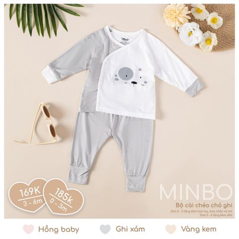 Bộ Cài Lệch Minbo Chó Ghi