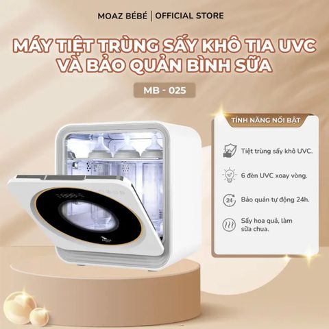 Máy Tiệt Trùng Sấy Khô Tia Uvc Moaz Bébé Mb-025