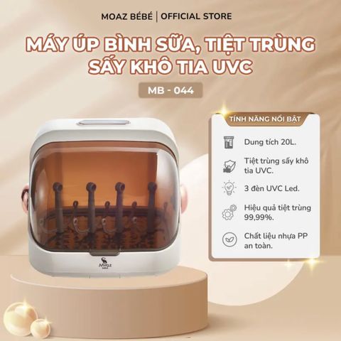 Máy Úp Bình Sữa Tiệt Trùng Sấy Khô Tia Uvc Moaz Bébé Mb-044