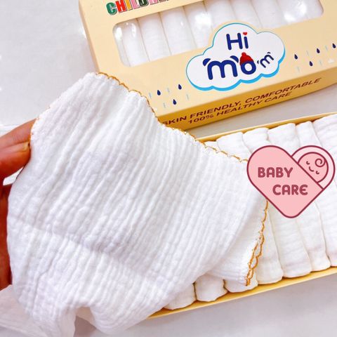 Hộp 10 Khăn Sữa Hi Mom