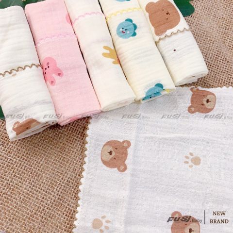 Set 5 Khăn Sữa Muslin Fusj